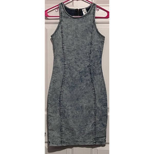 Jay Jane Miss California Women's Jean Bodycon Dress Size M 34 1/2" Long x‎ 15"